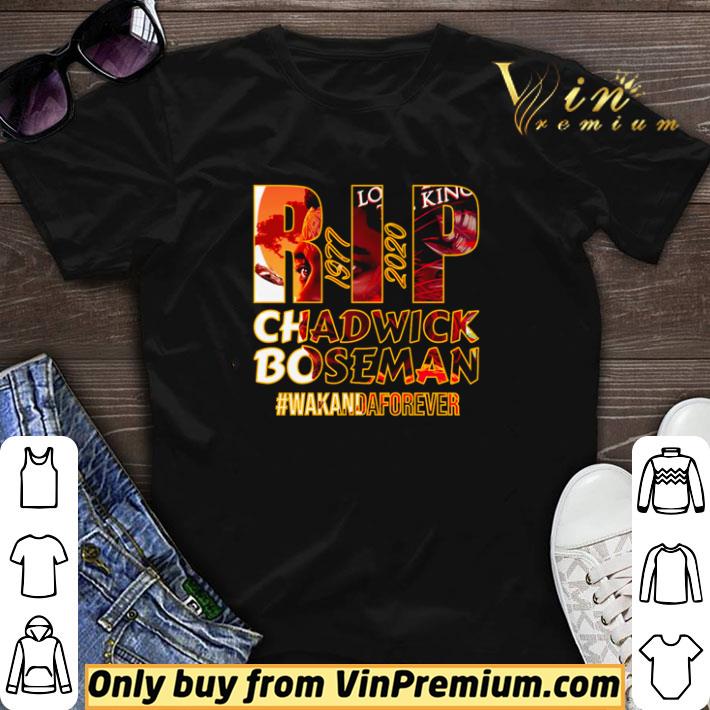 Awesome RIP Chadwick Boseman 1977 2020 wakandaforever shirt sweater
