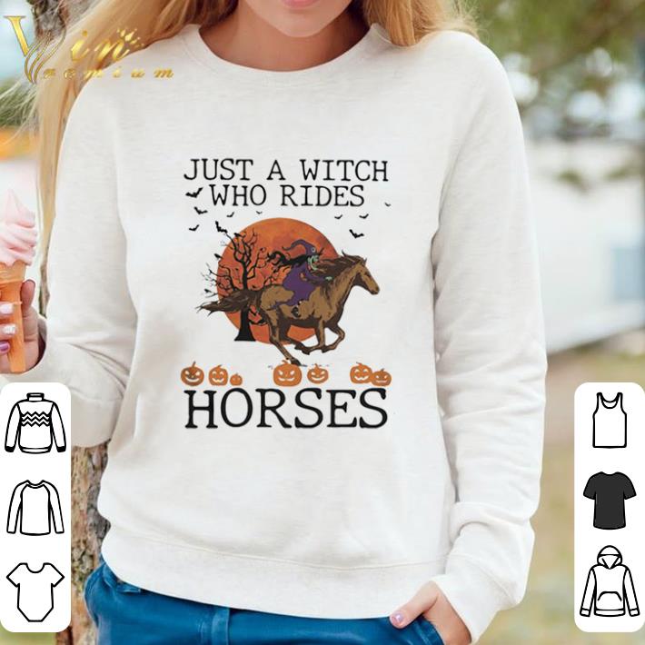 6d023581 official just a witch who rides horse moon halloween shirt sweater 4 - Official Just A Witch Who Rides Horse Moon Halloween shirt sweater