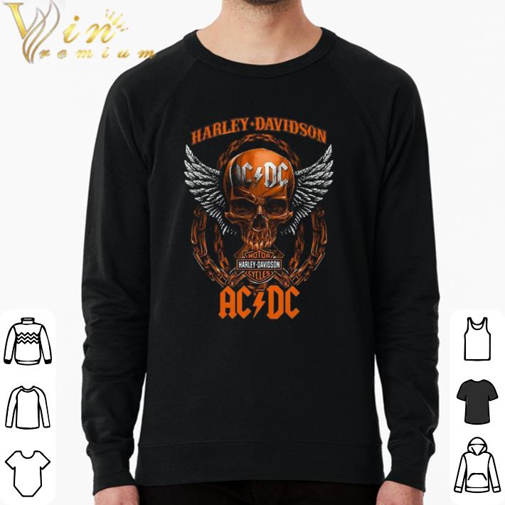 6ff478ea awesome skull motor harley davidson cycles ac dc shirt sweater 4 - Awesome Skull Motor Harley Davidson Cycles AC DC shirt sweater