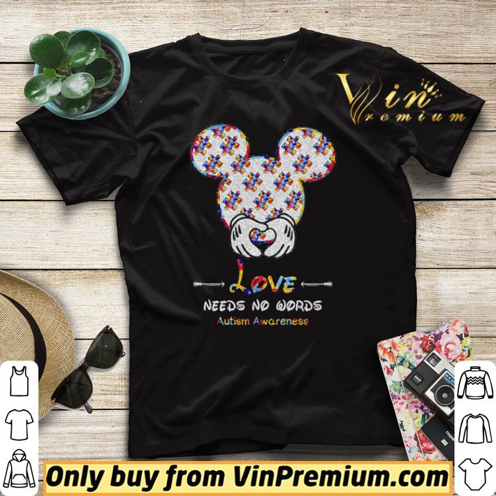 ac450bf4 nice mickey mouse love needs no words autism awareness shirt sweater 4 - Nice Mickey mouse love needs no words autism awareness shirt sweater
