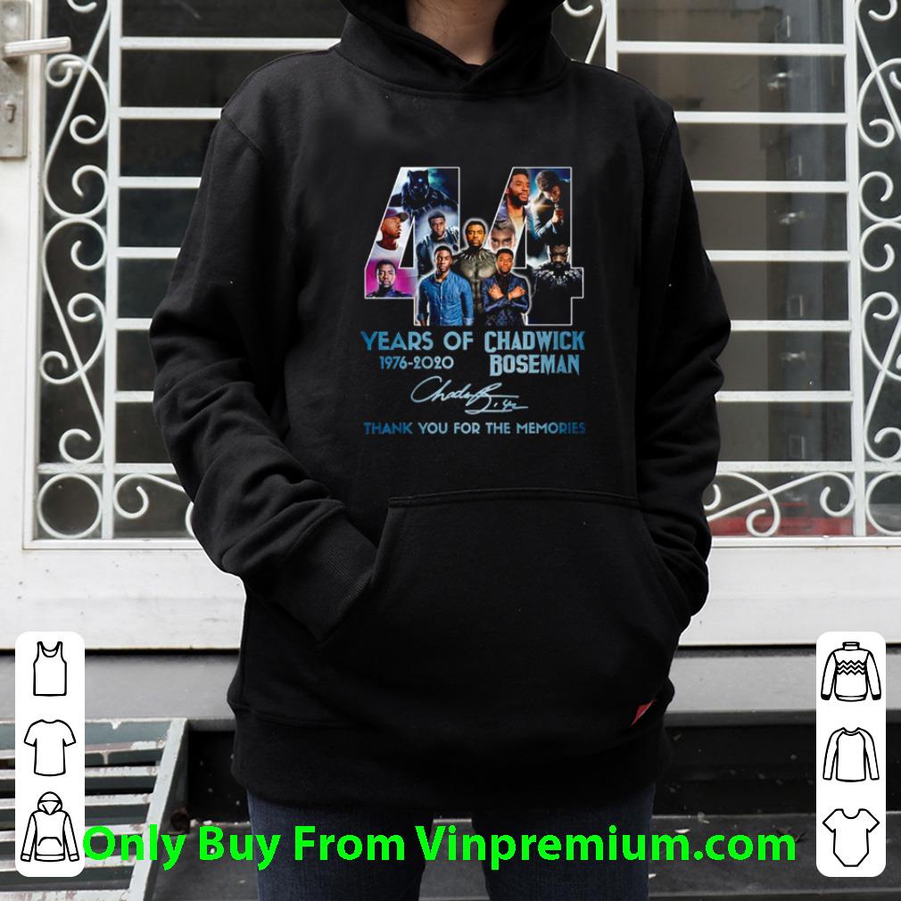 b0bc3873 hot thank you for the memories 44 year of chadwick boseman 1976 2020 signature shirt 4 - Hot Thank You For The Memories 44 Year Of Chadwick Boseman 1976-2020 Signature shirt