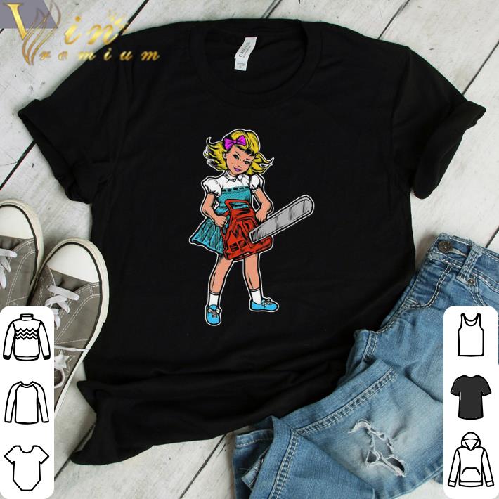Awesome Chainsaw Girl Goth Punk Emo Horror Movie shirt sweater