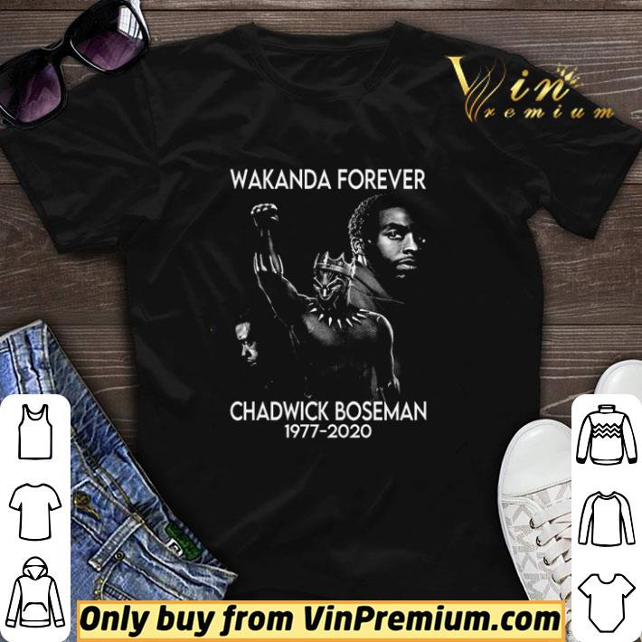 Awesome Wakanda forever Chadwick Boseman 1977 2020 shirt sweater