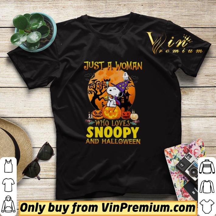 Just A Woman Who Loves Snoopy And Halloween shirt sweater bf2f46fc just a woman who loves snoopy and halloween shirt sweater 4 - Just A Woman Who Loves Snoopy And Halloween shirt sweater