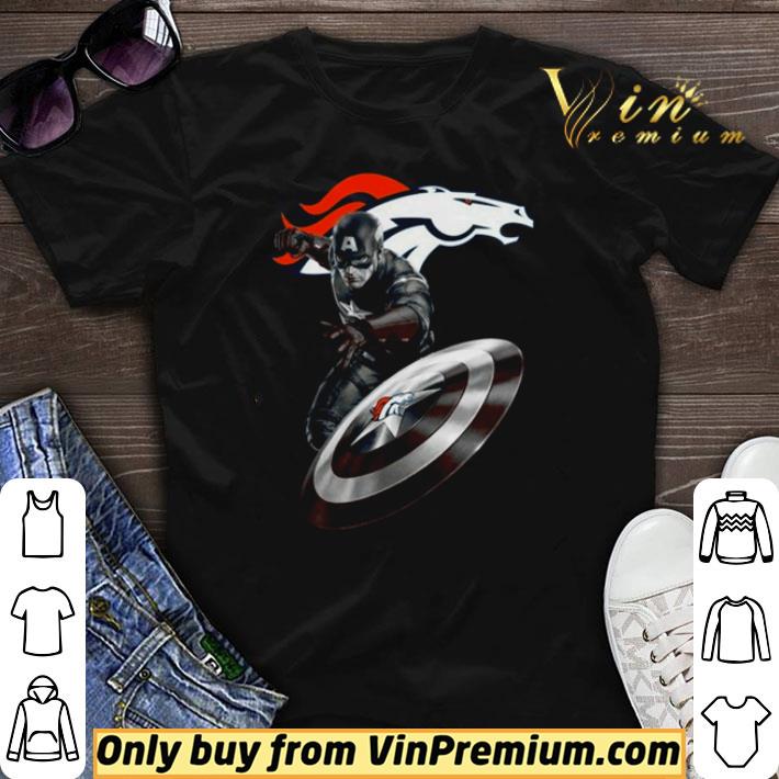 Awesome Marvel Superhero Captain America Denver Broncos shirt sweater