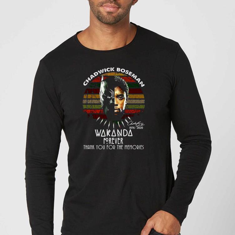Chadwick Boseman 1976 2020 Wakanda Thank You For The Memories Vintage Shirt cae002b6 chadwick boseman 1976 2020 wakanda thank you for the memories vintage shirt 4 - Chadwick Boseman 1976 2020 Wakanda Thank You For The Memories Vintage Shirt