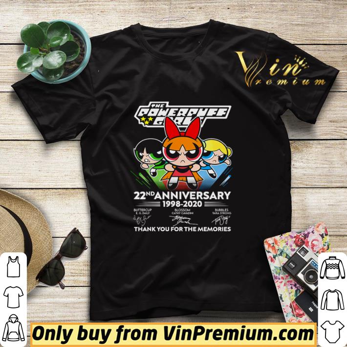 d55049b8 awesome the powerpuff girls 22nd anniversary 1998 2020 signatures thank you for the memories shirt sweater 4 - Awesome The Powerpuff Girls 22nd anniversary 1998 2020 signatures thank you for the memories shirt sweater