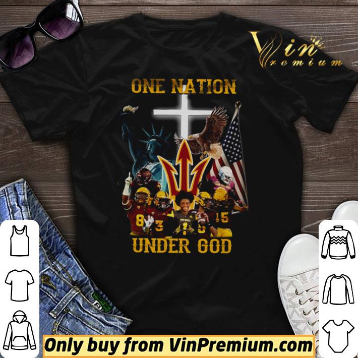 Awesome Arizona State Sun Devils one nation under God shirt sweater