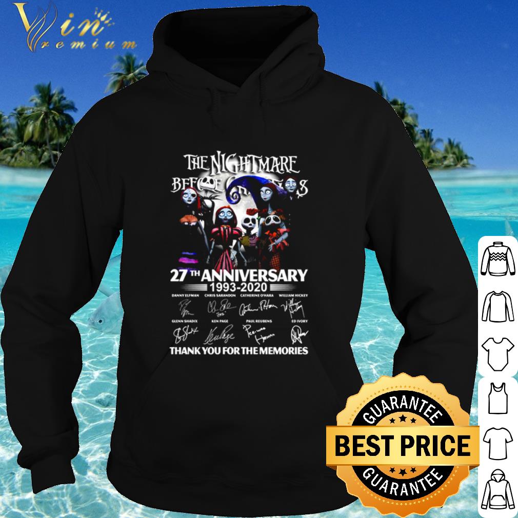 eae061f4 official thank you for the memmories the nightmare before christmas 27th anniversary 1993 2020 shirt 4 - Official Thank you for the memmories The Nightmare Before Christmas 27th anniversary 1993 2020 shirt