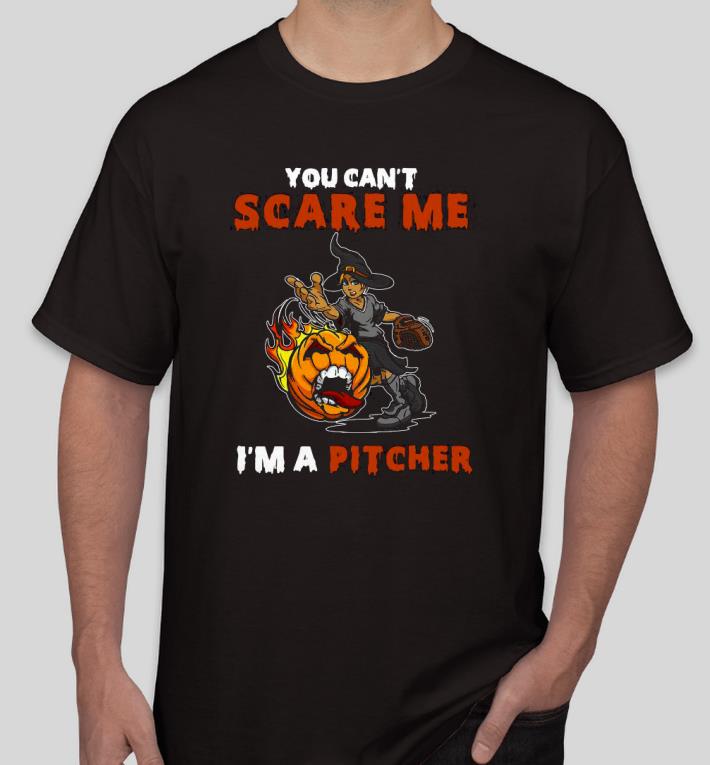 eb3ab7df pretty you can t scare me i m a pitcher shirt 4 - Pretty You Can’t Scare Me I’m A Pitcher Shirt
