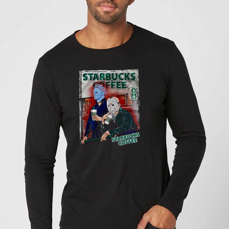 Premium Michael Myers And Jason Voorhees Starbucks Coffee Shirt f86e8d18 premium michael myers and jason voorhees starbucks coffee shirt 4 - Premium Michael Myers And Jason Voorhees Starbucks Coffee Shirt