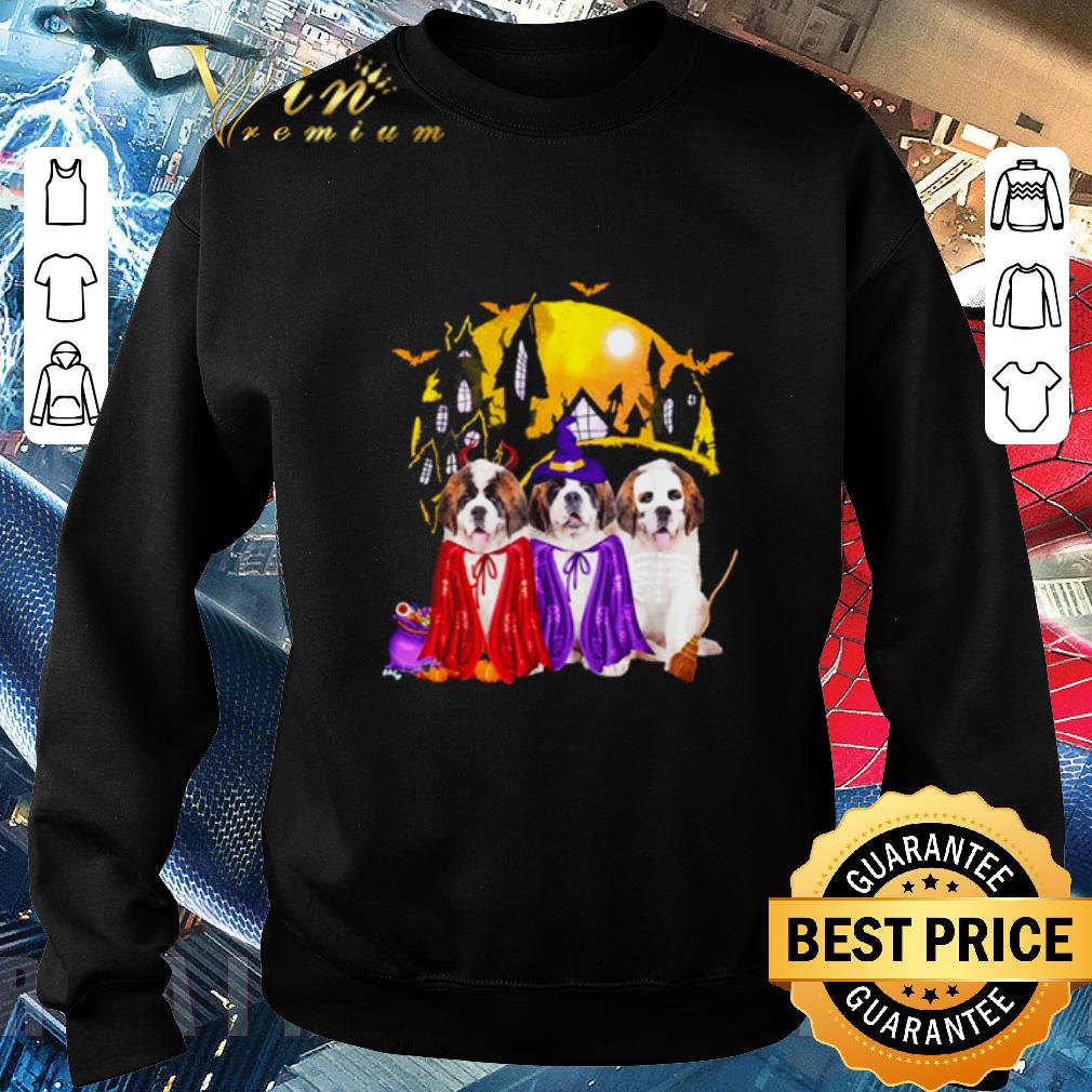 15689c3a hot saint bernard dog halloween witch dog lover shirt 4 - Hot Saint Bernard Dog Halloween Witch Dog Lover shirt