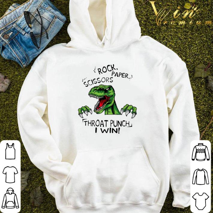 39893e12 dinosaur t rex rock paper scissors throat punch i win shirt 4 - Dinosaur T Rex Rock Paper Scissors Throat Punch I Win shirt