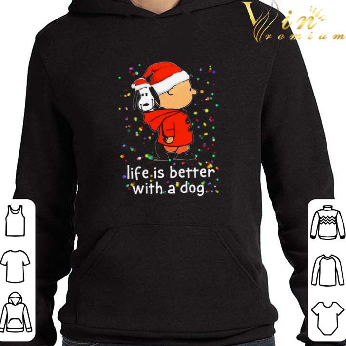 b4d26f90 charlie brown and snoopy life is better with a dog merry christmas shirt 4 - Charlie Brown And Snoopy Life Is Better With A Dog Merry Christmas shirt
