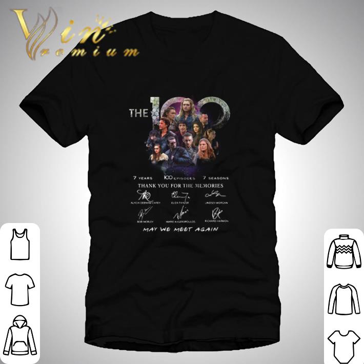 The 100 7 Years Thank You For The Memories Signatures shirt
