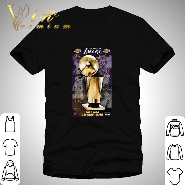 2020 Los Angeles Lakers Champions Signature shirt