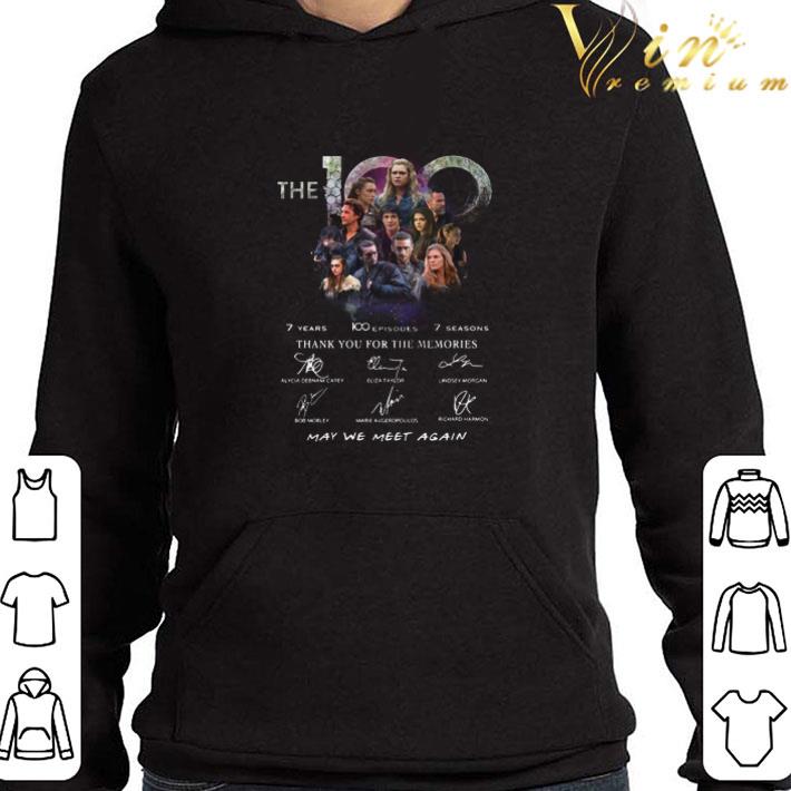 df9e3ab7 the 100 7 years thank you for the memories signatures shirt 4 - The 100 7 Years Thank You For The Memories Signatures shirt