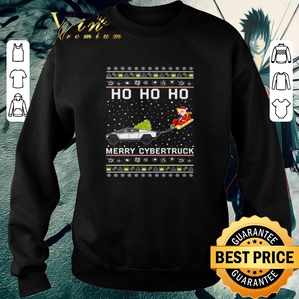 ea3c3881 awesome ho ho ho merry cybertruck santa claus ugly christmas sweater 4 - Awesome Ho Ho Ho Merry Cybertruck Santa Claus ugly Christmas sweater