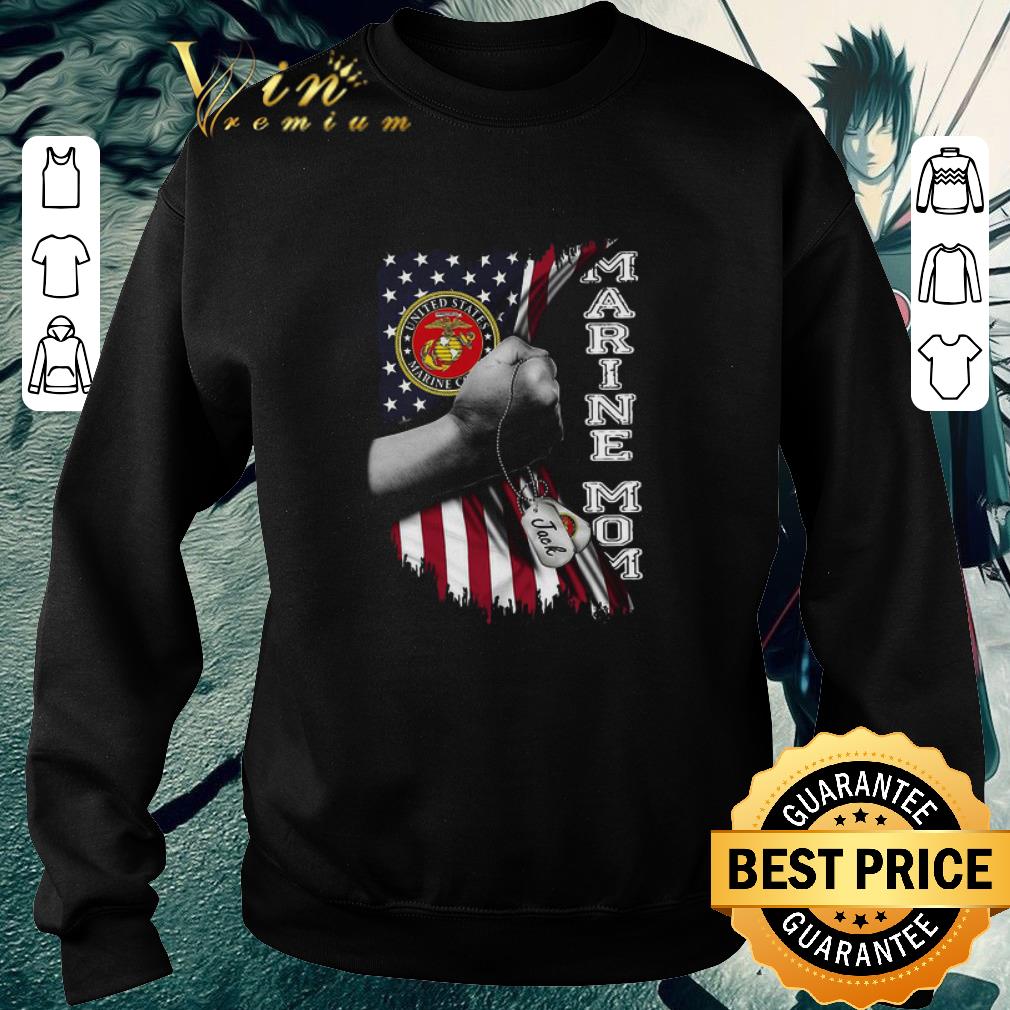 4014f4ed original marine mom american flag shirt 4 - Original Marine Mom American Flag shirt