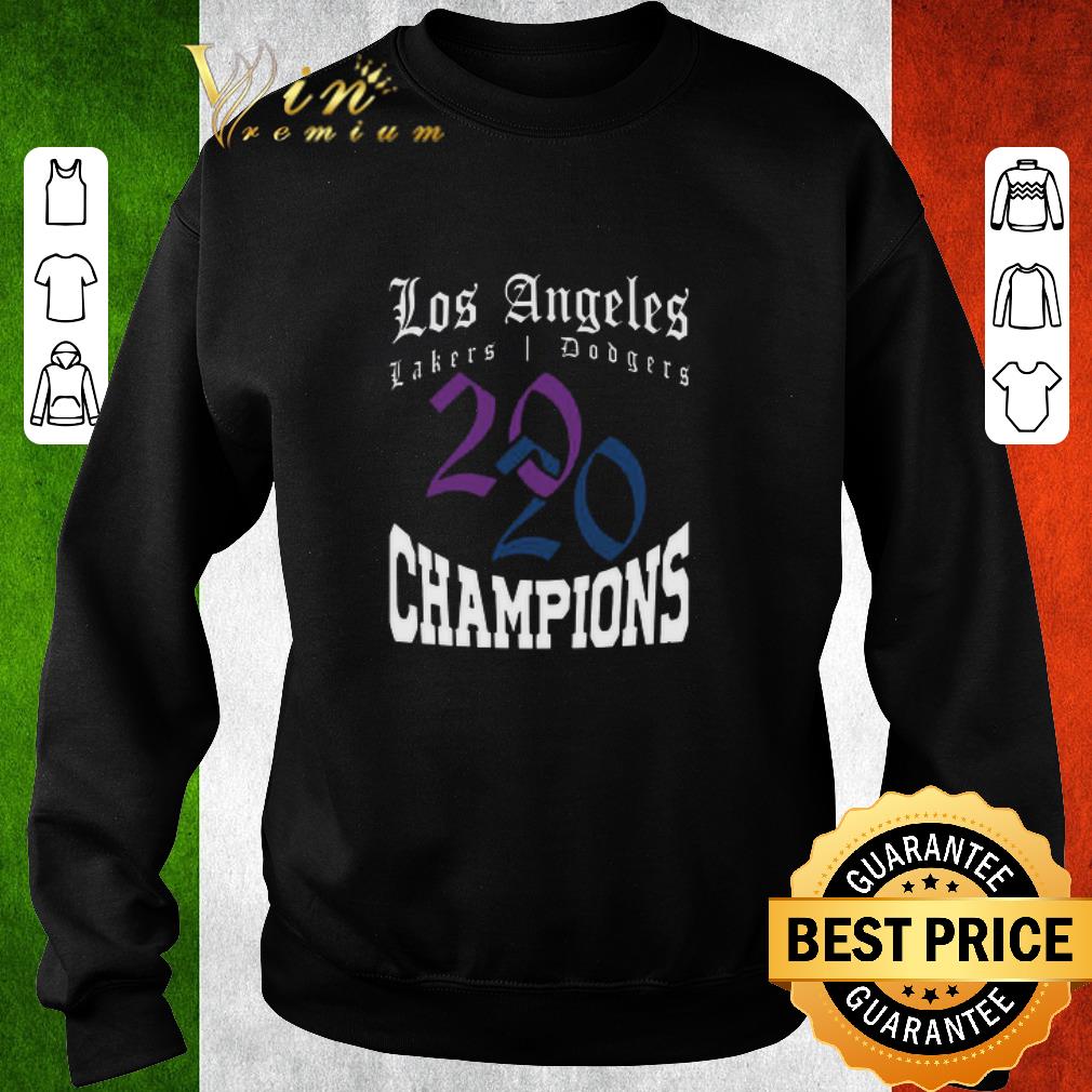 aabba282 premium la dodgers lakers 2020 champions world series baseball finals basketball championship sweater shirt 4 - Premium LA Dodgers & Lakers 2020 Champions World Series Baseball Finals Basketball Championship Sweater shirt