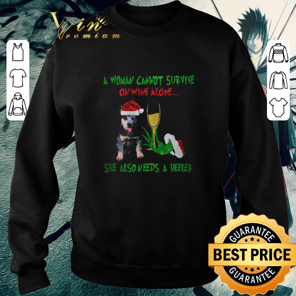 Hot A Woman Cannot Survive On Wine Alone She Also Needs A Heeler Hand Grinch Christmas b3491758 hot a woman cannot survive on wine alone she also needs a heeler hand grinch christmas 4 - Hot A Woman Cannot Survive On Wine Alone She Also Needs A Heeler Hand Grinch Christmas