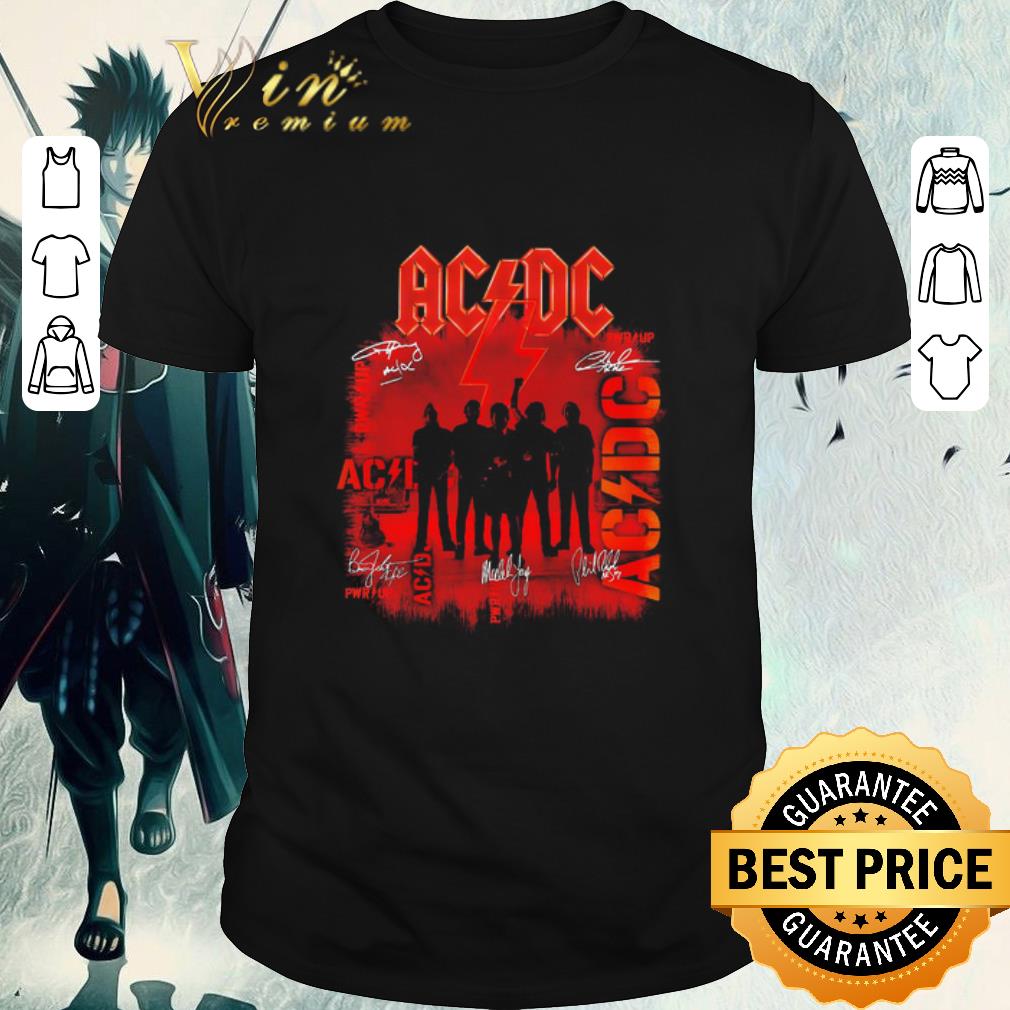 Hot AC DC Shot In The Dark Signatures shirt