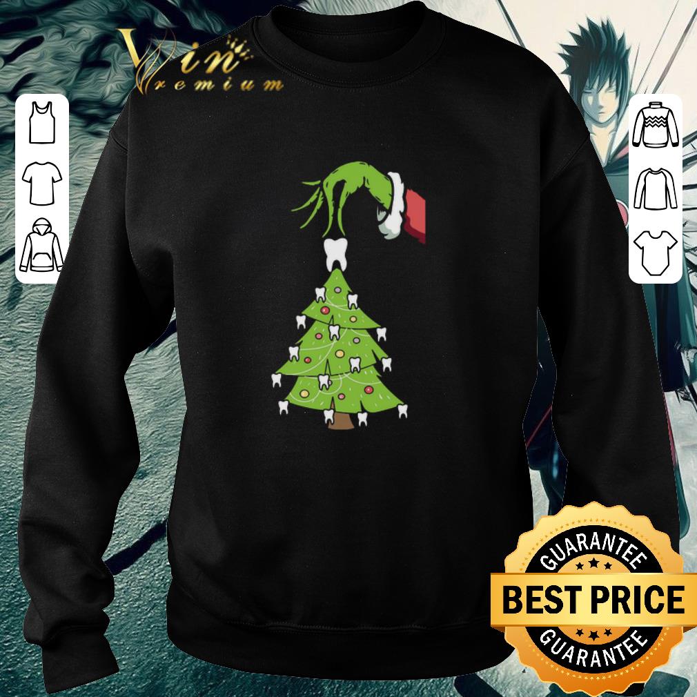 bd1bd992 nice grinch hand holding tooth dental tree christmas shirt 4 - Nice Grinch Hand Holding Tooth Dental Tree Christmas shirt
