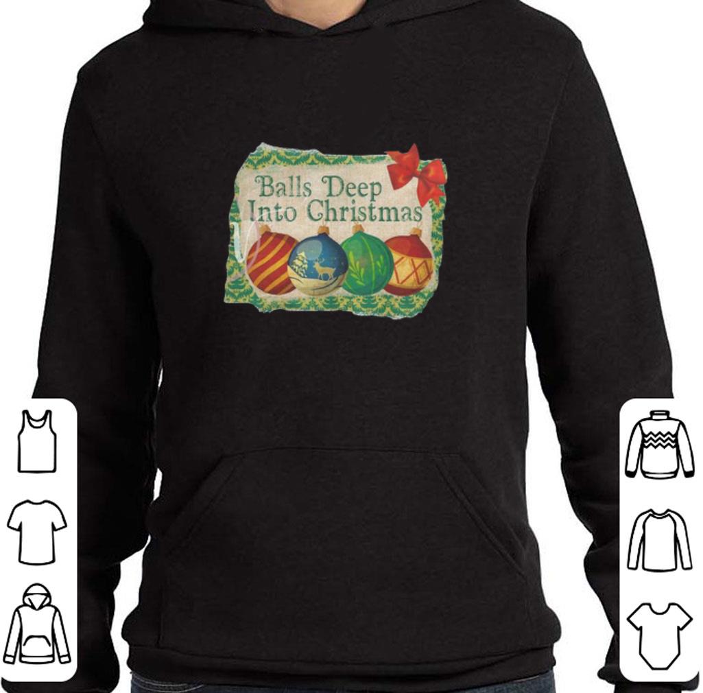 ea749913 original balls deep into christmas sweater 4 - Original Balls Deep Into Christmas sweater