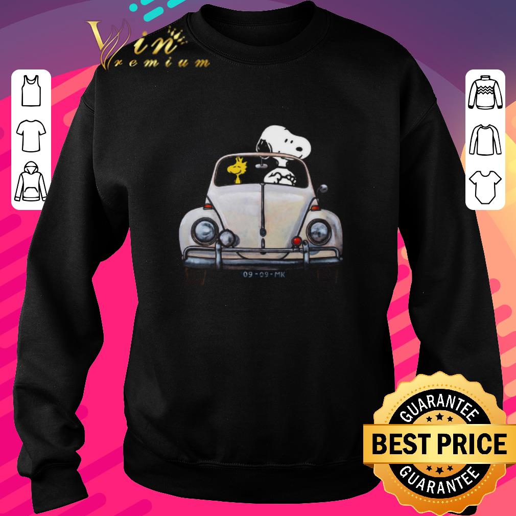 06a0c218 original snoopy and woodstock driving volkswagen beetle shirt 4 - Original Snoopy And Woodstock Driving Volkswagen Beetle shirt