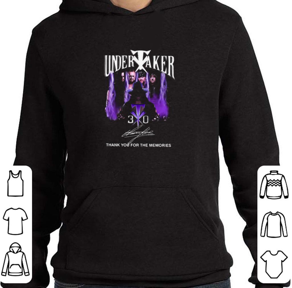 42ff850d original the undertaker 30th anniversary thank you for the memories signatures shirt 4 - Original The Undertaker 30th Anniversary Thank You For The Memories Signatures shirt