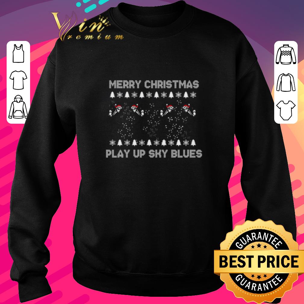 Awesome Merry Christmas Play Up Sky Blues Sweater shirt 5d1a2de5 awesome merry christmas play up sky blues sweater shirt 4 - Awesome Merry Christmas Play Up Sky Blues Sweater shirt