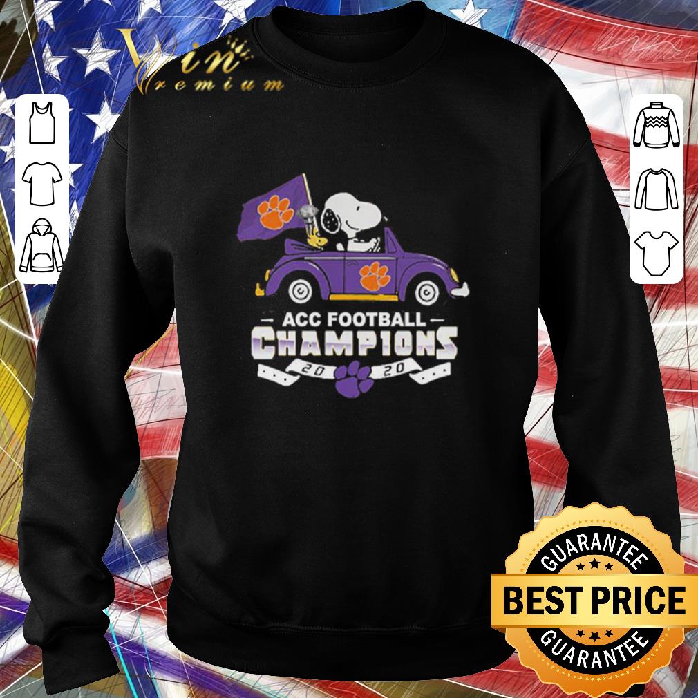 9ffa5ab3 hot clemson tigers snoopy and woodstock diver car acc football champions 2020 shirt 4 - Hot Clemson Tigers Snoopy and Woodstock diver car Acc football Champions 2020 shirt