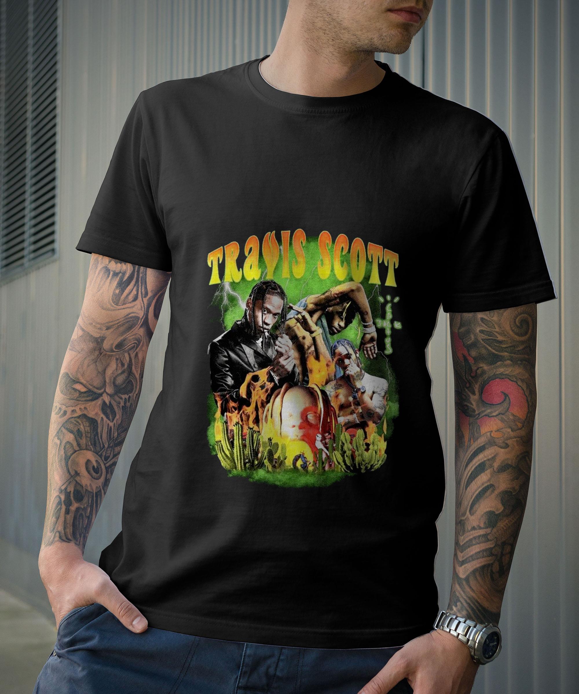 Cactus Jack, Men’s Women Unisex Travis Scott Rap Tshirt