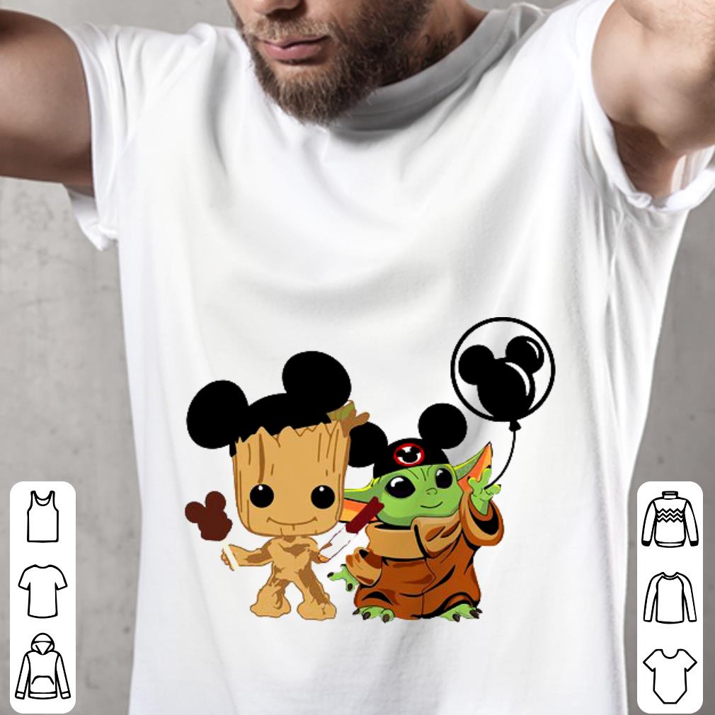 Awesome Baby Yoda And Baby Groot Shirt, Baby Aliens Shirt