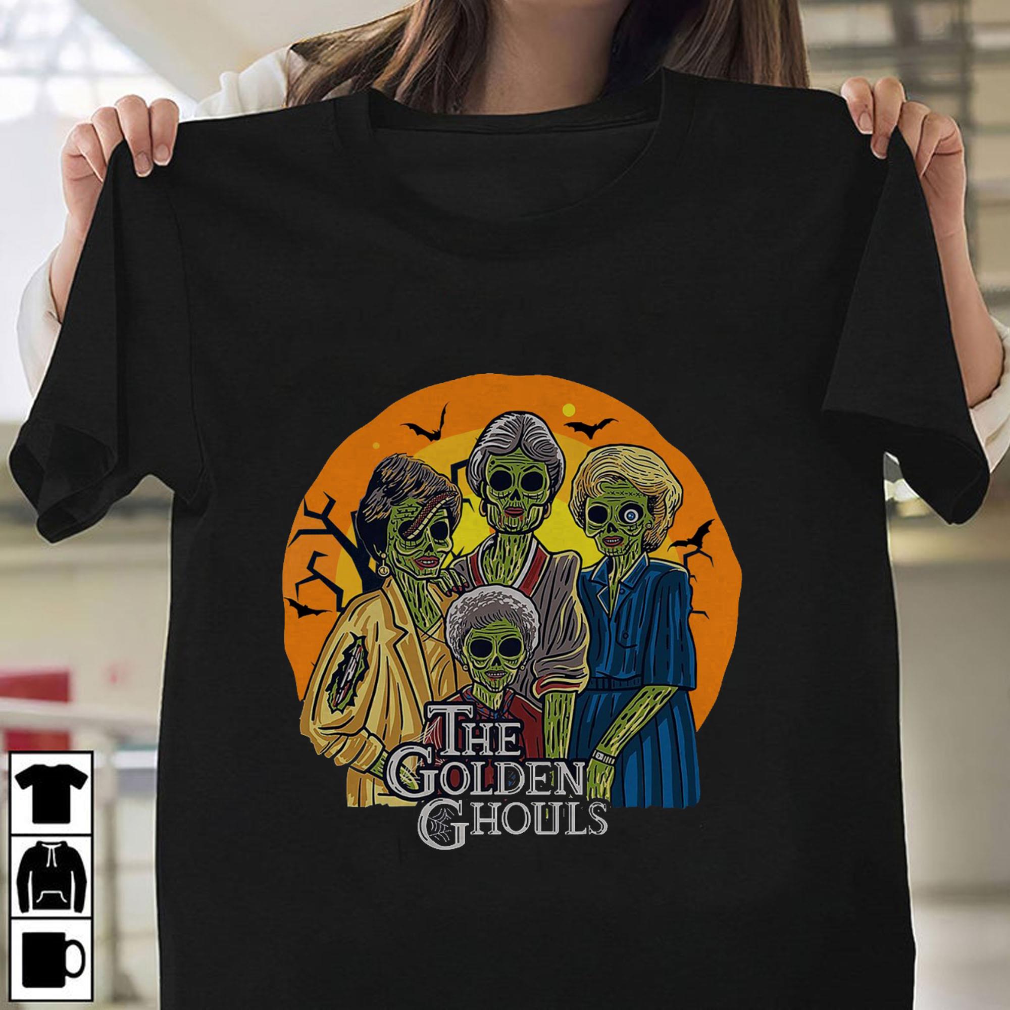 Funny Halloween Sweat, The Golden Ghouls Tshirt Funny Halloween Sweat The Golden Ghouls Tshirt 1 - Funny Halloween Sweat, The Golden Ghouls Tshirt