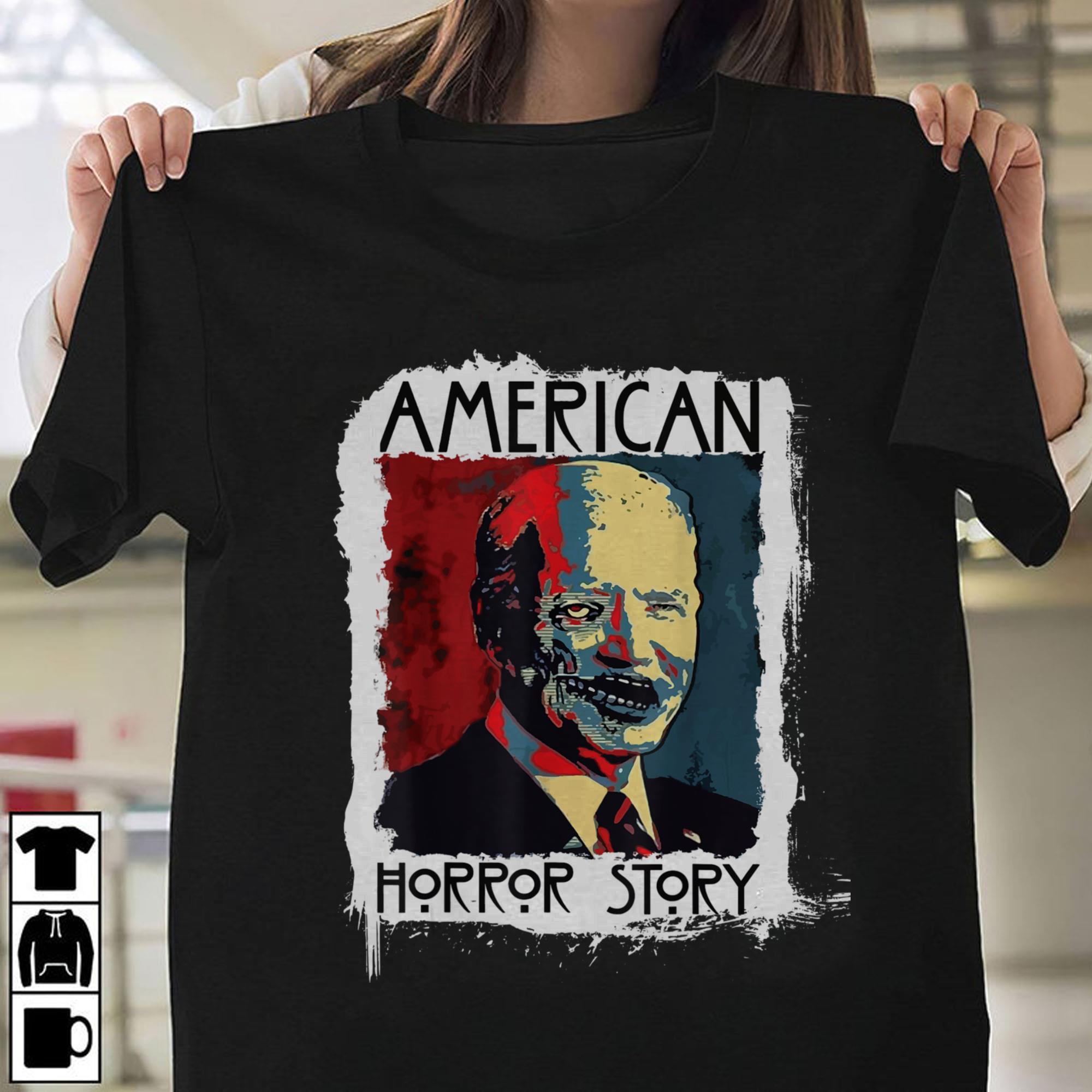 Nice Biden Horror American Zombie Story Halloween Retro Vintage T-shirt Nice Biden Horror American Zombie Story Halloween Retro Vintage T shirt 1 - Nice Biden Horror American Zombie Story Halloween Retro Vintage T-shirt