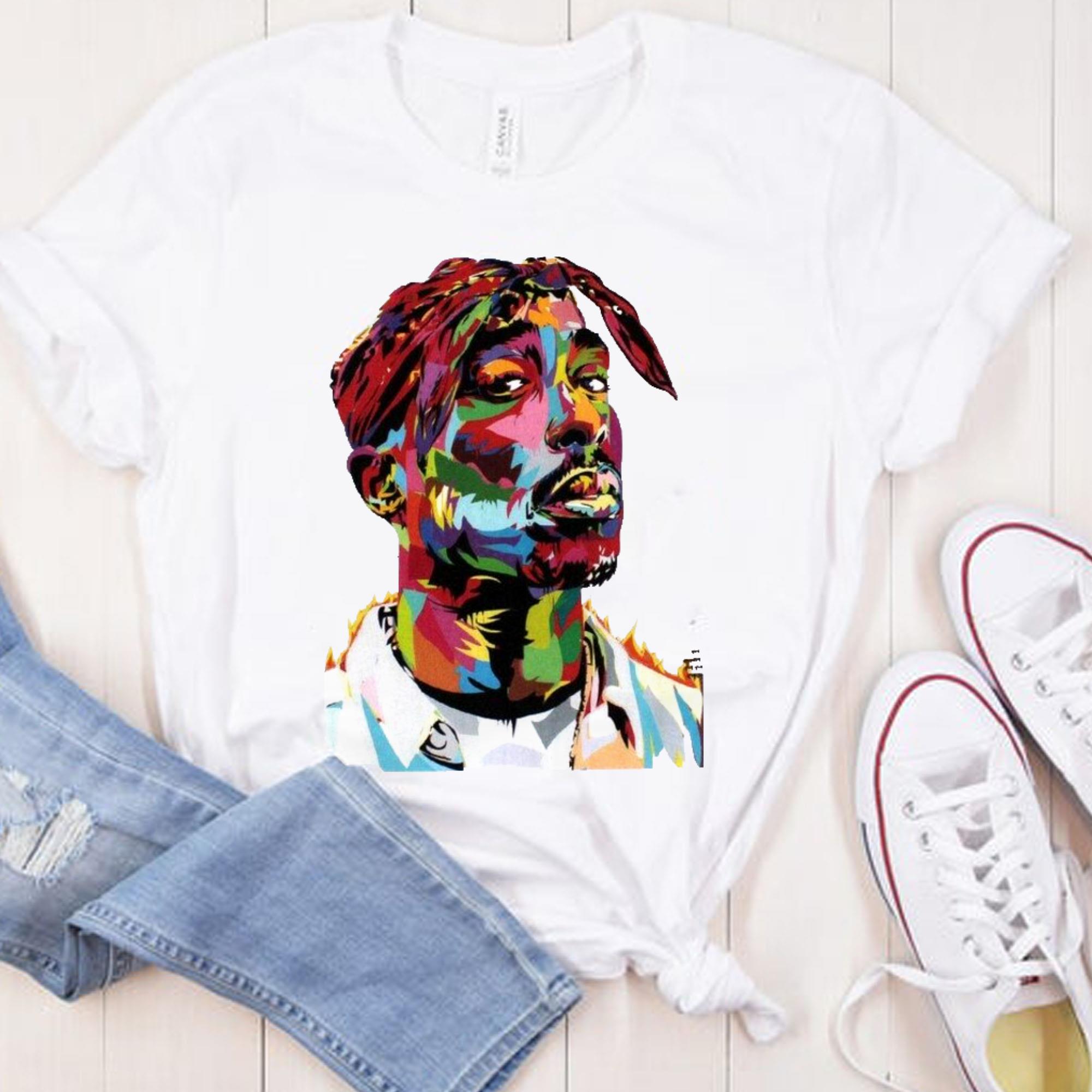 Officially 2PAC Tupac Shakur Hip Hop Rapper Tshirt