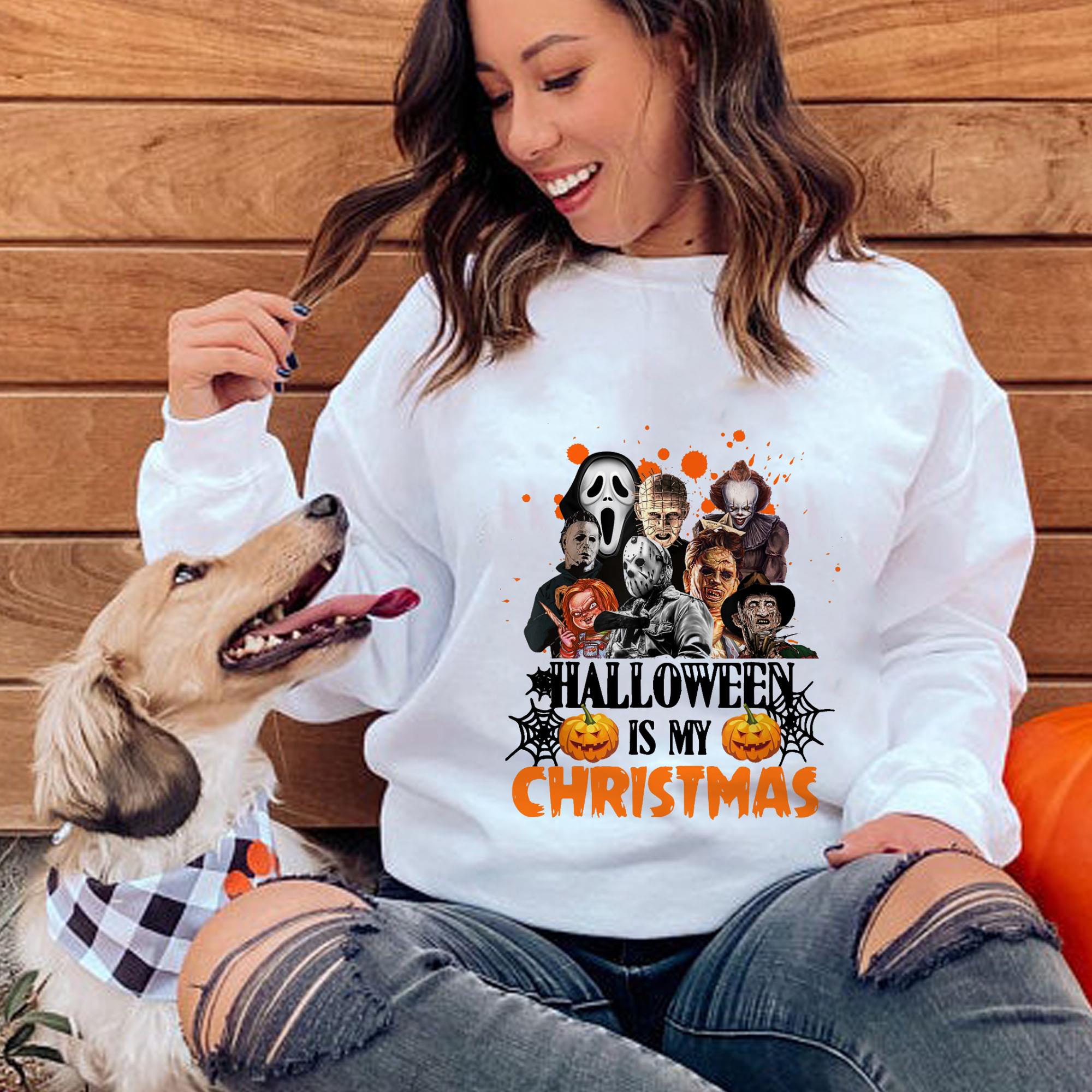 The Best Friend Horror Movies Characters Halloween Is My Christmas Tshirt The Best Friend Horror Movies Characters Halloween Is My Christmas Tshirt 1 - The Best Friend Horror Movies Characters Halloween Is My Christmas Tshirt