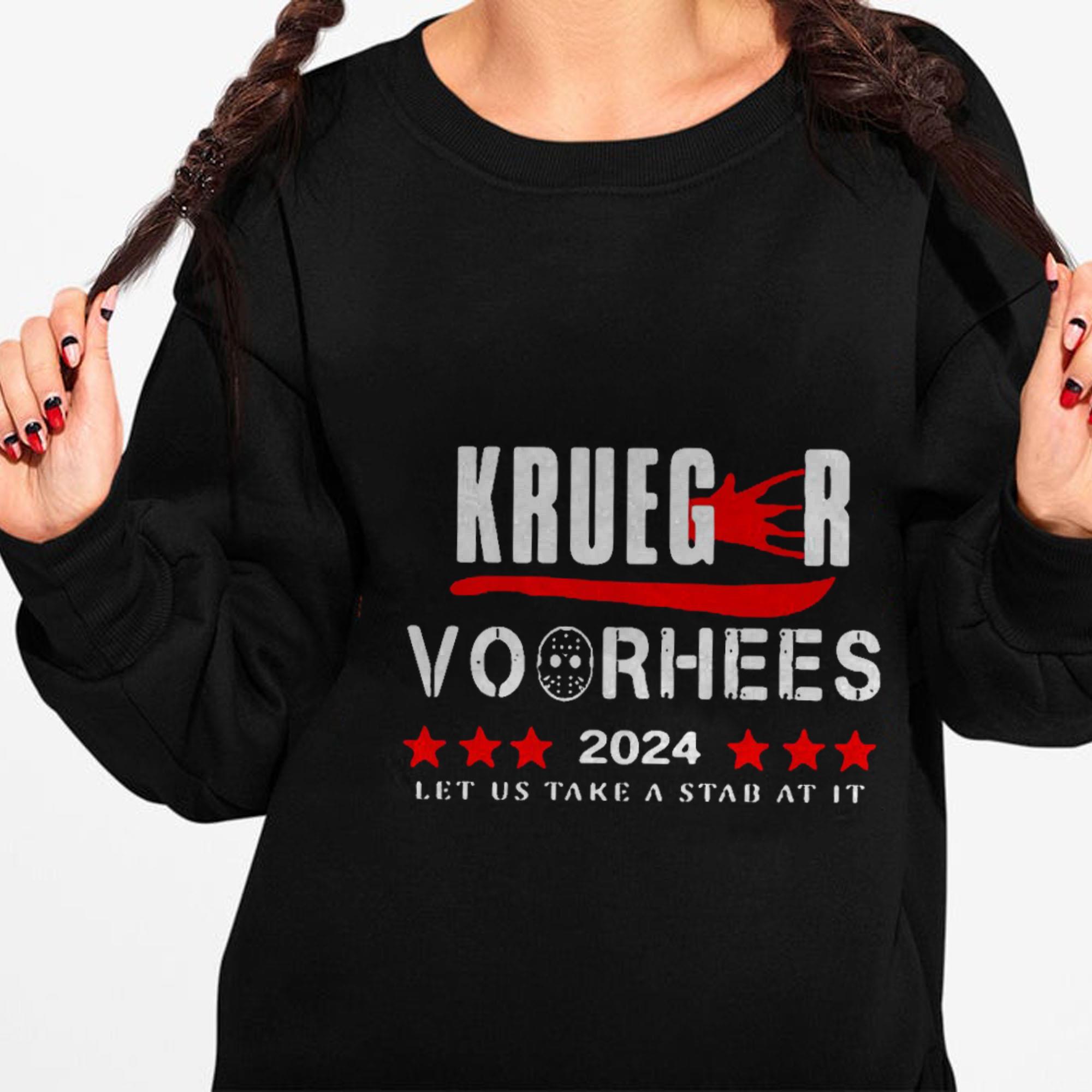 The Best Kruegr Voorhees 2024 Let Us Take A Stab At It Shirt The Best Kruegr Voorhees 2024 Let Us Take A Stab At It Shirt 1 - The Best Kruegr Voorhees 2024 Let Us Take A Stab At It Shirt
