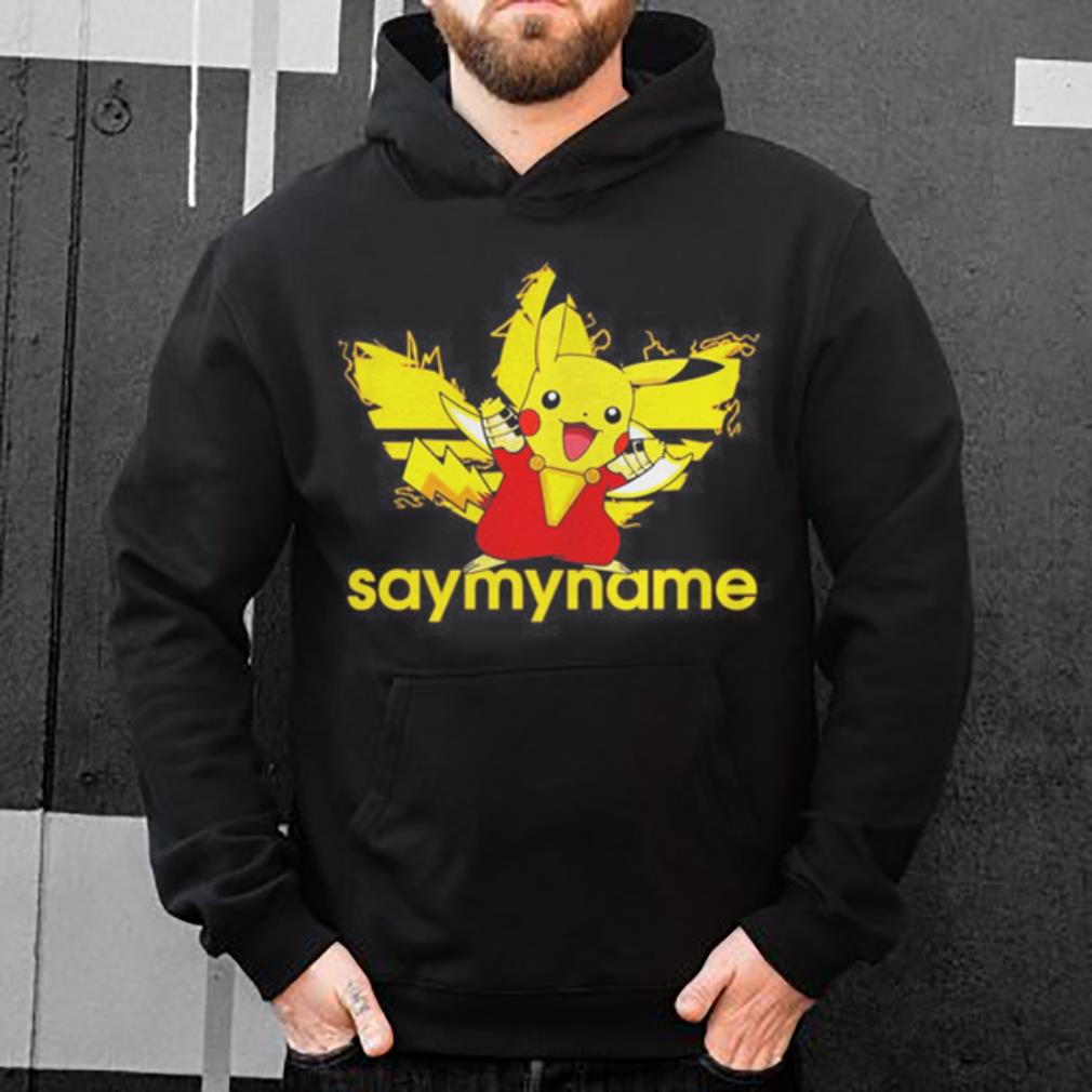 Shazam Pikachu Adidas say my name shirt 4 - Shazam Pikachu Adidas say my name shirt