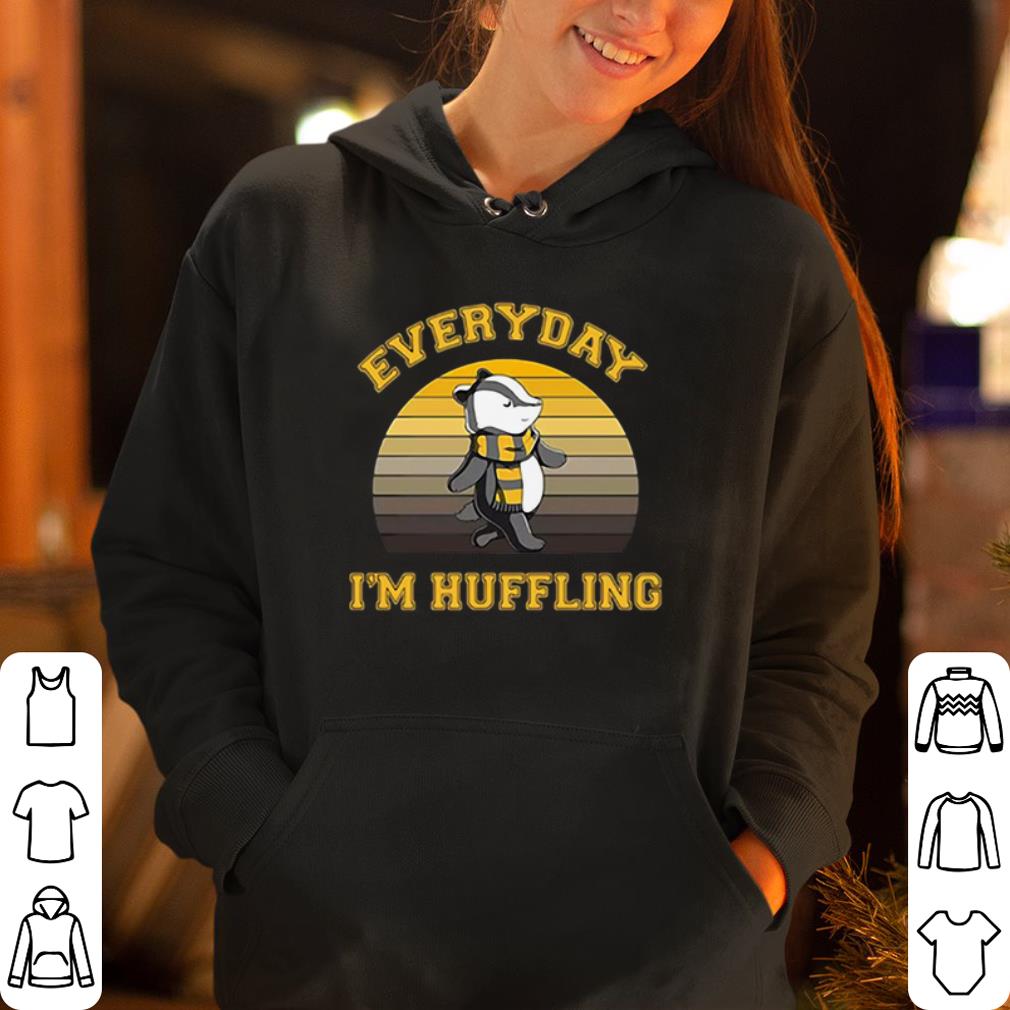 Huffle Badger everyday I huffling retro shirt 4 - Huffle Badger everyday I huffling retro shirt