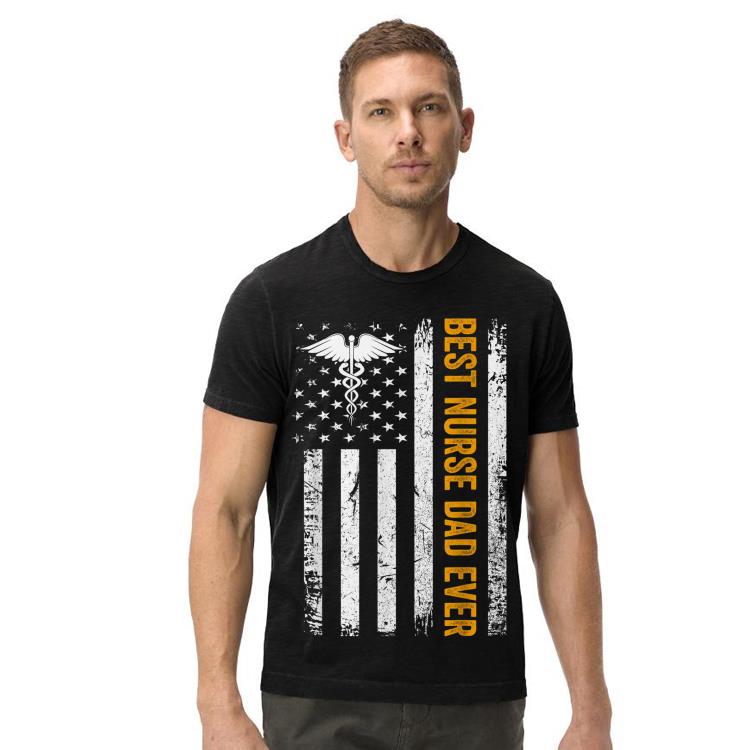 Vintage USA Best Nurse Dad Ever American Flag Fathers Day shirt 4 1 - Vintage USA Best Nurse Dad Ever American Flag Fathers Day shirt