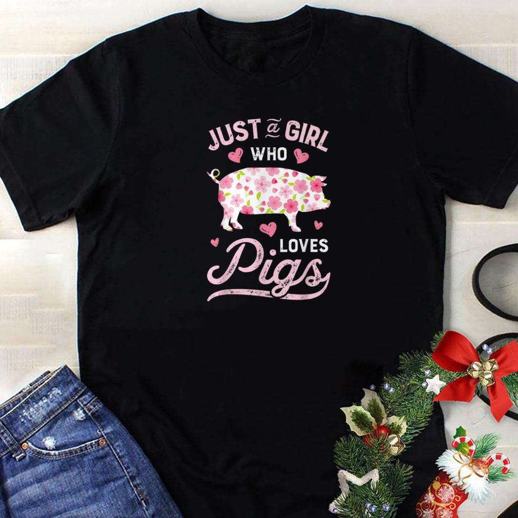 Just A Girld Who Love Pigs Flower Front sweater 1 - Just A Girld Who Love Pigs Flower Front sweater