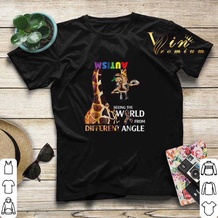 Giraffe Autism seeing the world from different angle Giraffe Autism shirt 4 - Giraffe Autism seeing the world from different angle Giraffe Autism shirt