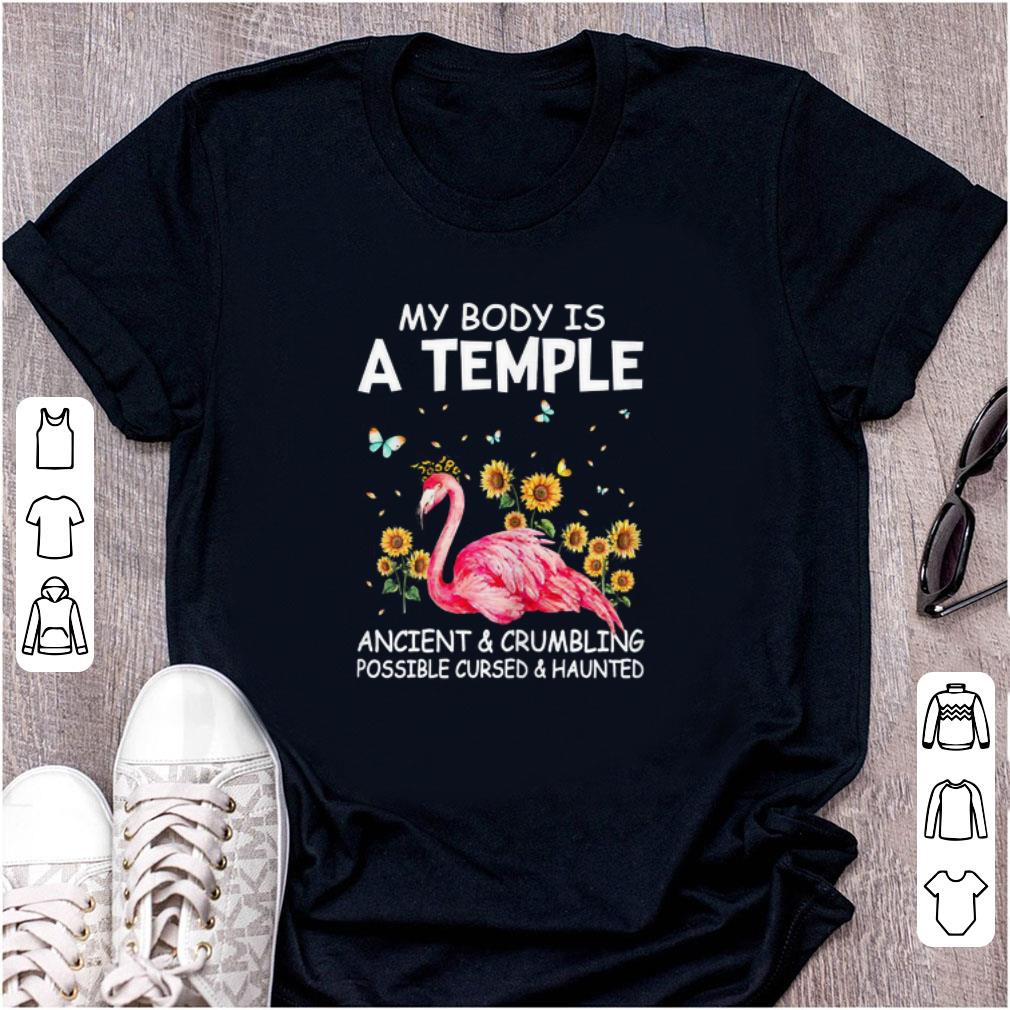Nice My Body A Temple Ancient And Crumbling Flamingo shirt 1 - Nice My Body A Temple Ancient And Crumbling Flamingo shirt