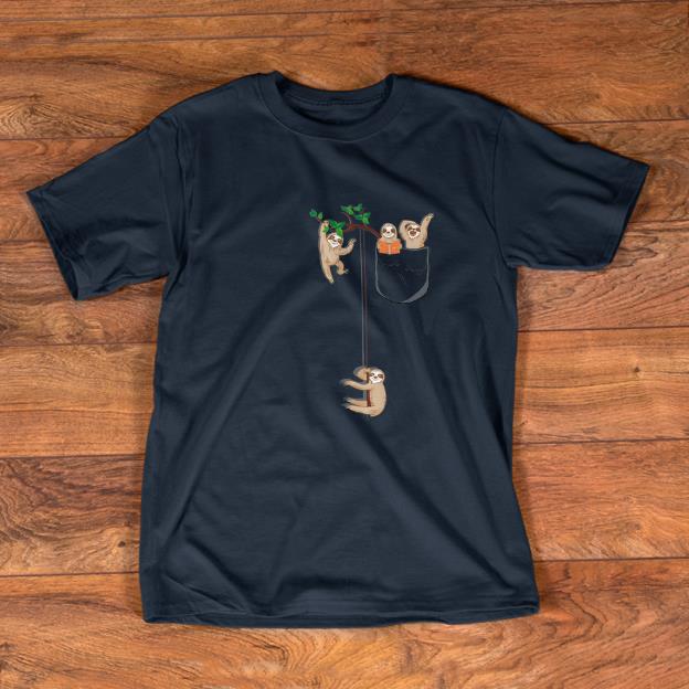 Nice Sloth Family Habitat In Pocket shirt 1 - Nice Sloth Family Habitat In Pocket shirt