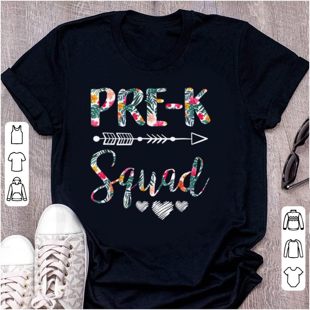 Official Pre K Squad Back To School Floral shirt 1 - Official Pre-K Squad Back To School Floral shirt