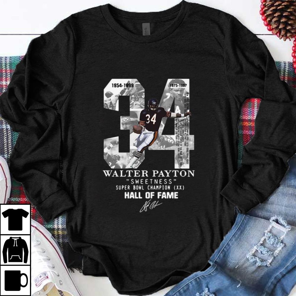 Original 34 Walter Payton Sweetness Super Bowl Champion Hall Of Fame Signature 1 - Original 34 Walter Payton Sweetness Super Bowl Champion Hall Of Fame Signature