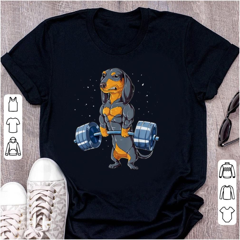 Original Dachshund Weightlifting Fitness Gym shirt 1 - Original Dachshund Weightlifting Fitness Gym shirt