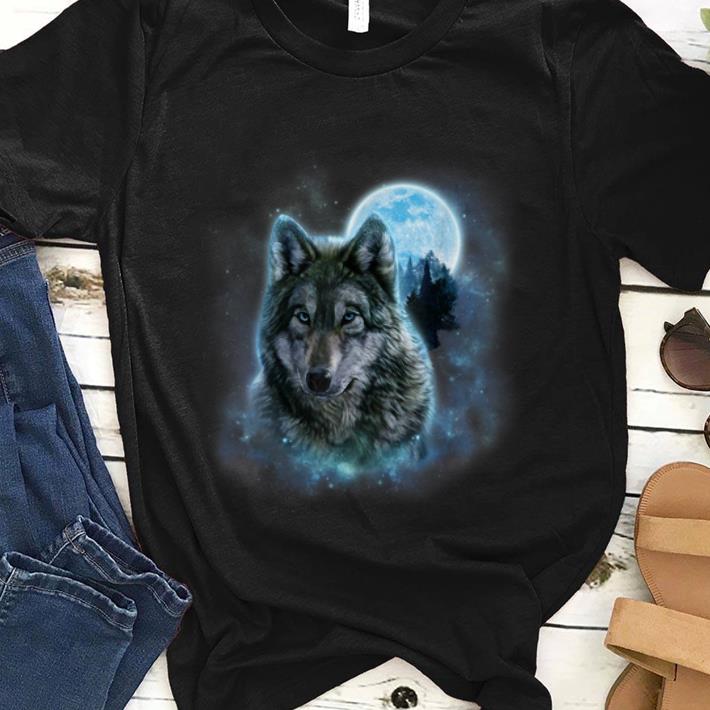 Premium Grey Wolf Hunting Ground Icy Moon Forest Galaxy shirt 1 - Premium Grey Wolf Hunting Ground Icy Moon Forest Galaxy shirt